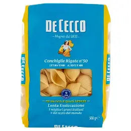 DE CECCO CONCHIGLIE RIGATE N50 24X500G BOX