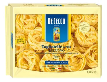 DE CECCO TAGLIATELLE ALL'UOVO N304 8X500G BOX