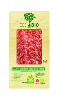 Golfera ORGANIC Sliced Fennel Salame CosiBio 80g (meat available from uk store)
