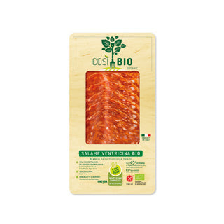 Golfera ORGANIC Sliced Spicy Ventricina CosiBio 80g (meat available from uk store)