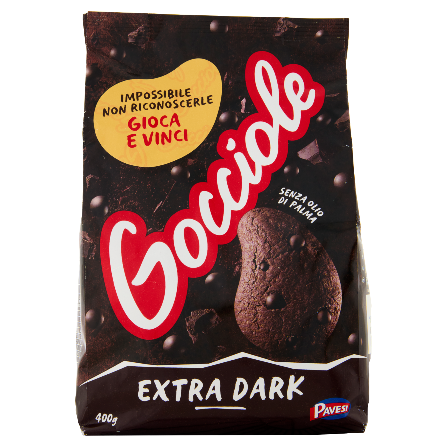 PAVESI GOCCIOLE EXTRA DARK 400g (12 in a box)