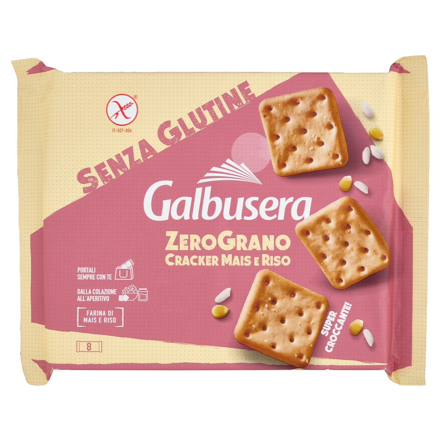 GALBUSERA ZEROGRANO CRACKER gluten-free 320g (12 in a box)