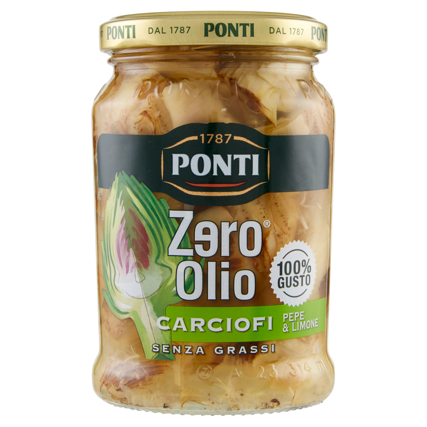 PONTI CARCIOFI SENZA OLIO 300g (12 in a box)