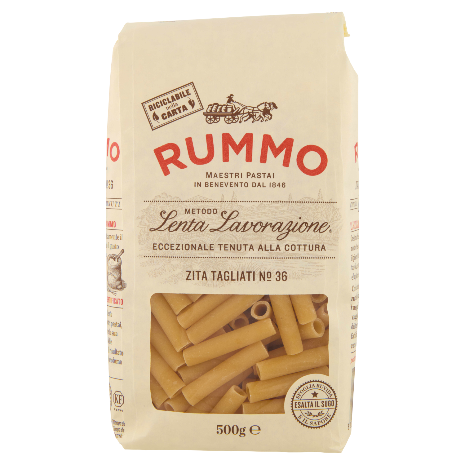RUMMO ZITI TAGLIATI N.36 500g (16 in a box)