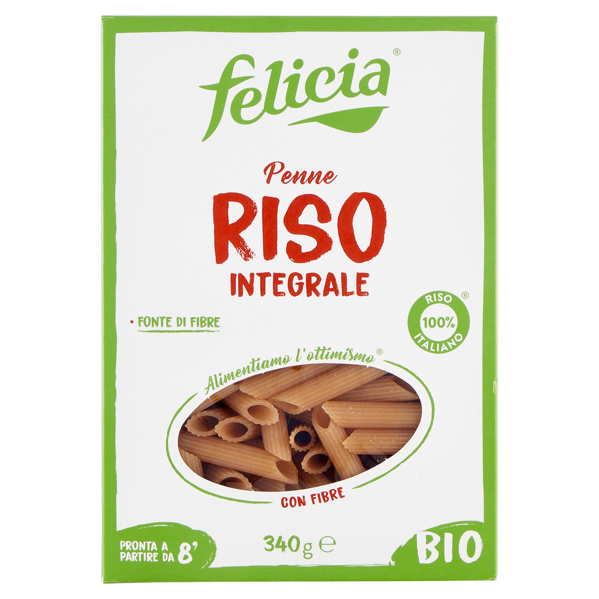 FELICIA PENNE R.RISO INTEGRALE 340g (14 in a box)