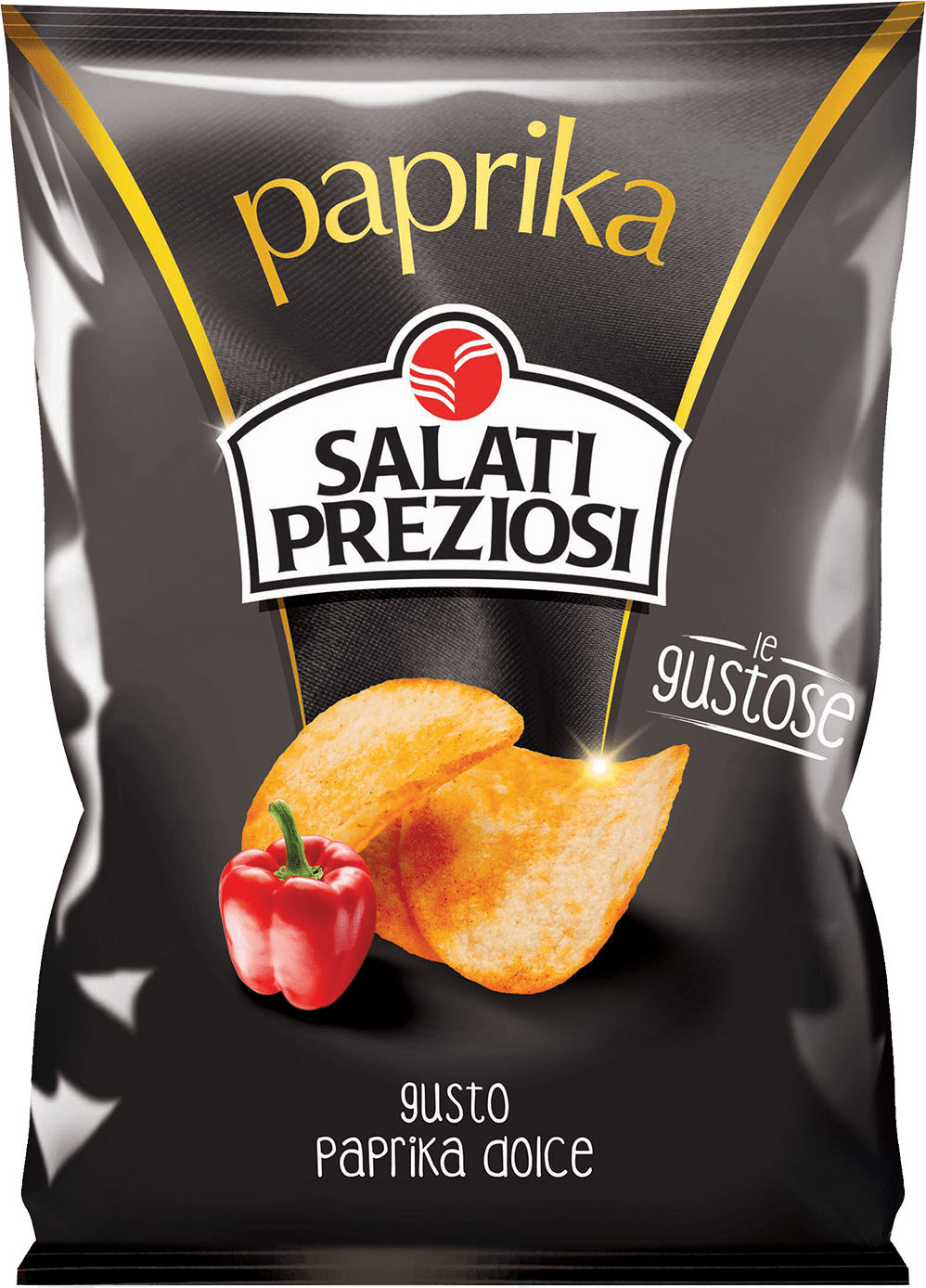 SALATI PREZIOSI PATATINE PAPRIKA 120g (20 in a box)