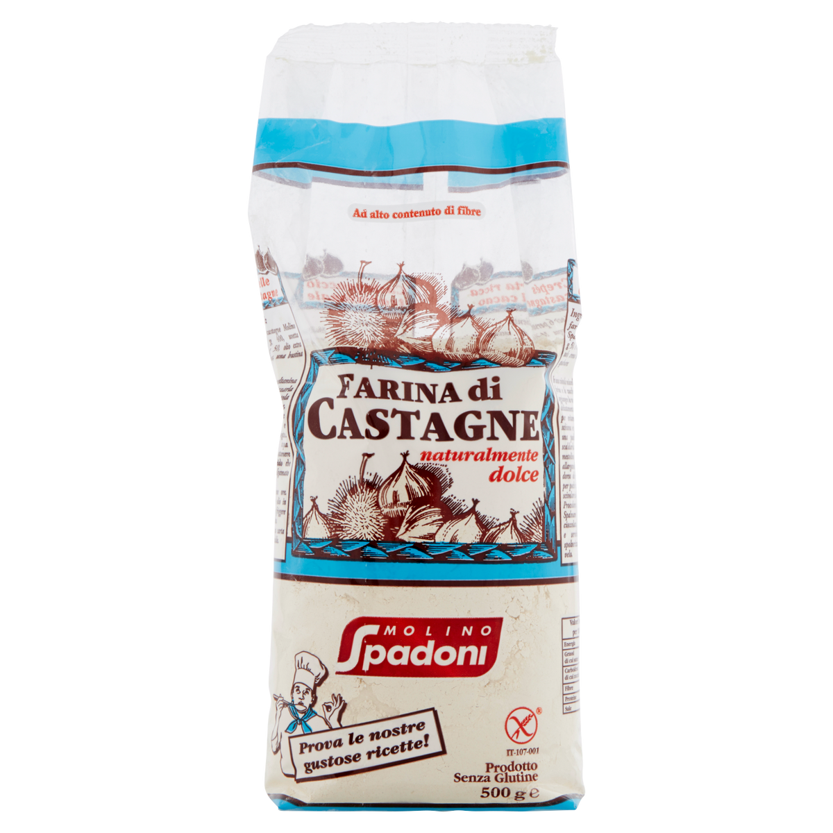MOLINO SPADONI FARINA DI CASTAGNE 500g (12 in a box)