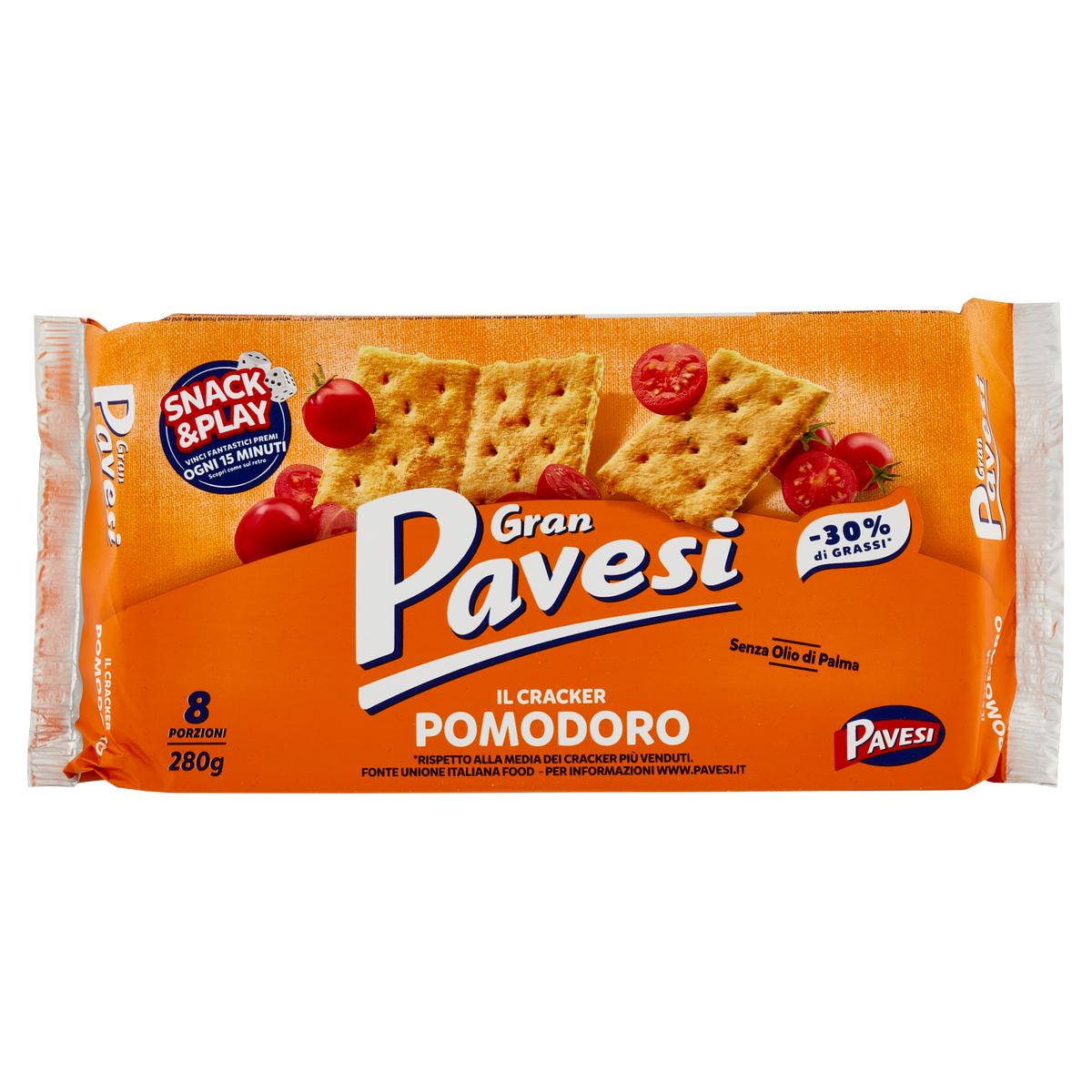 PAVESI CRACKER POMODORO 280g (12 in a box)
