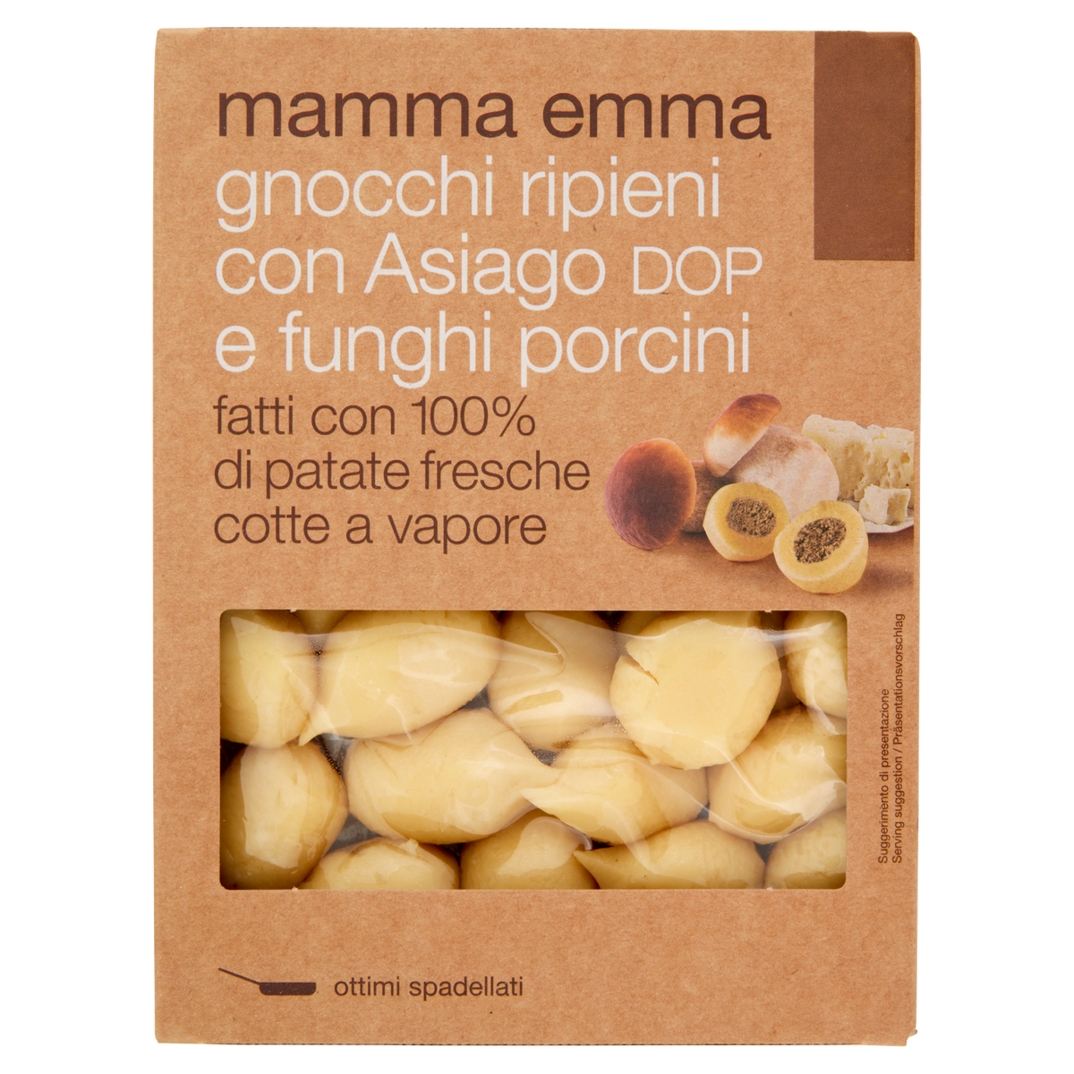 MAMMA EMMA GNOCCHI ASIAGO E FUNGHI 350g (6 in a box)