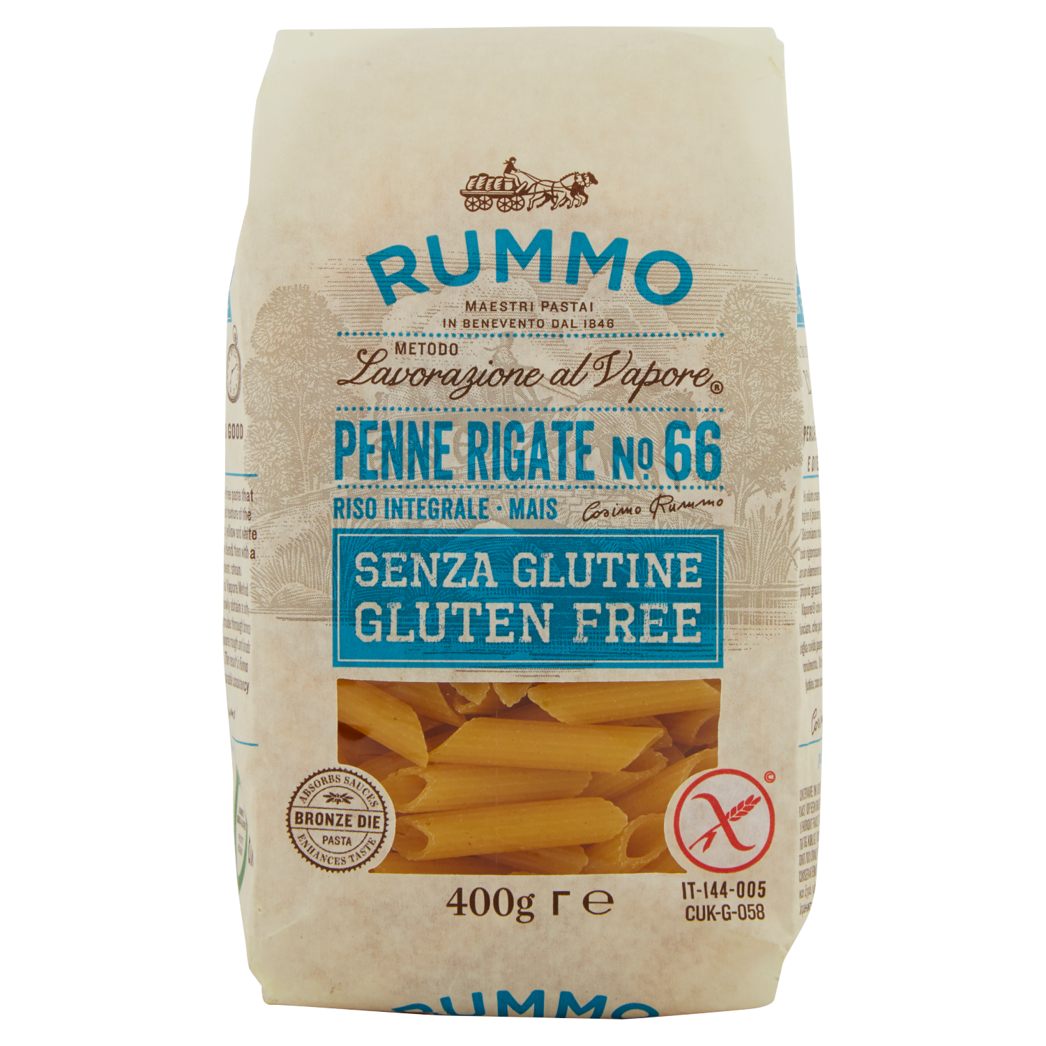 RUMMO PENNE RIGATE SENZA GLUTINE 400g (12 in a box)