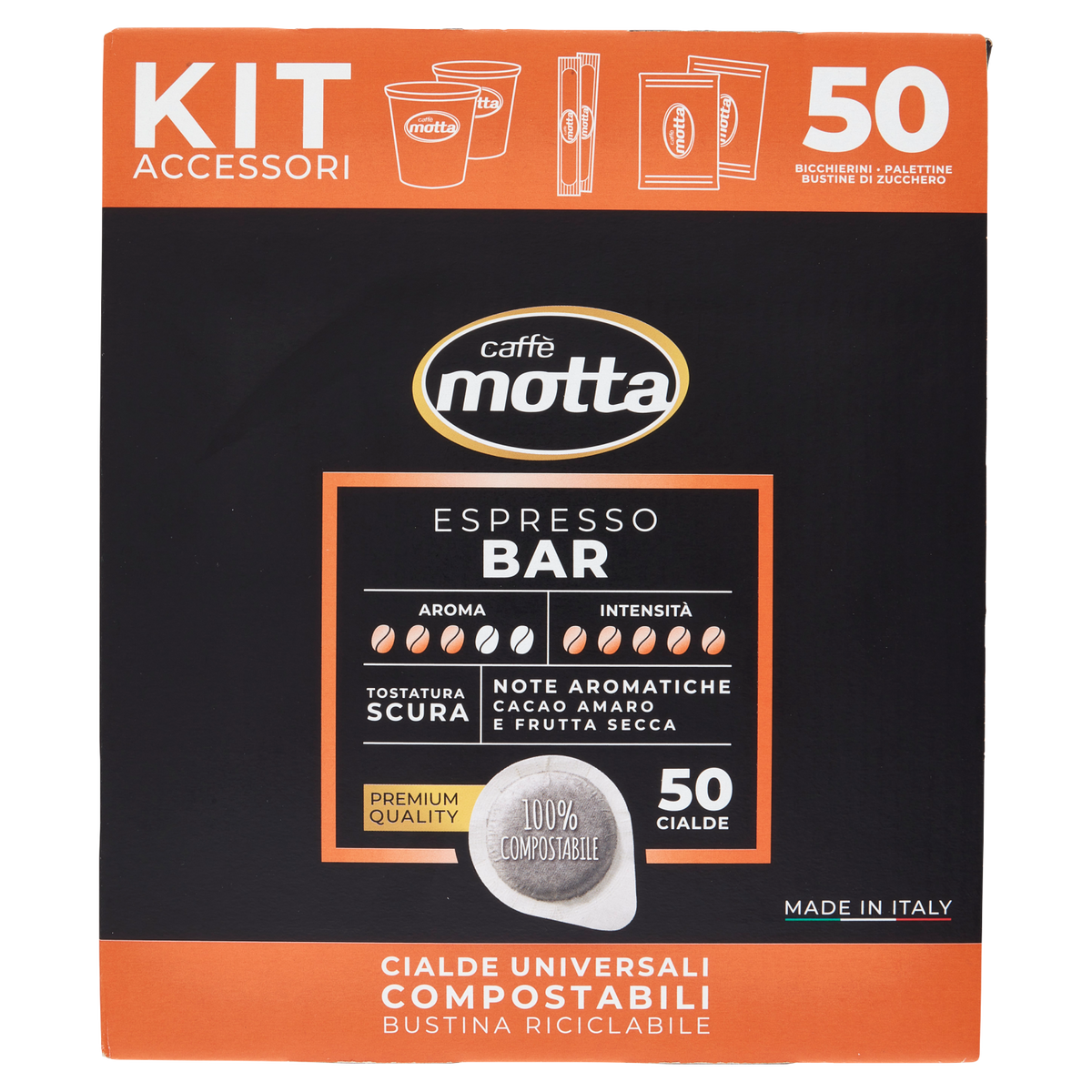 CAFFE'MOTTA KIT CIALDE X 50 50pcs (4 in a box)