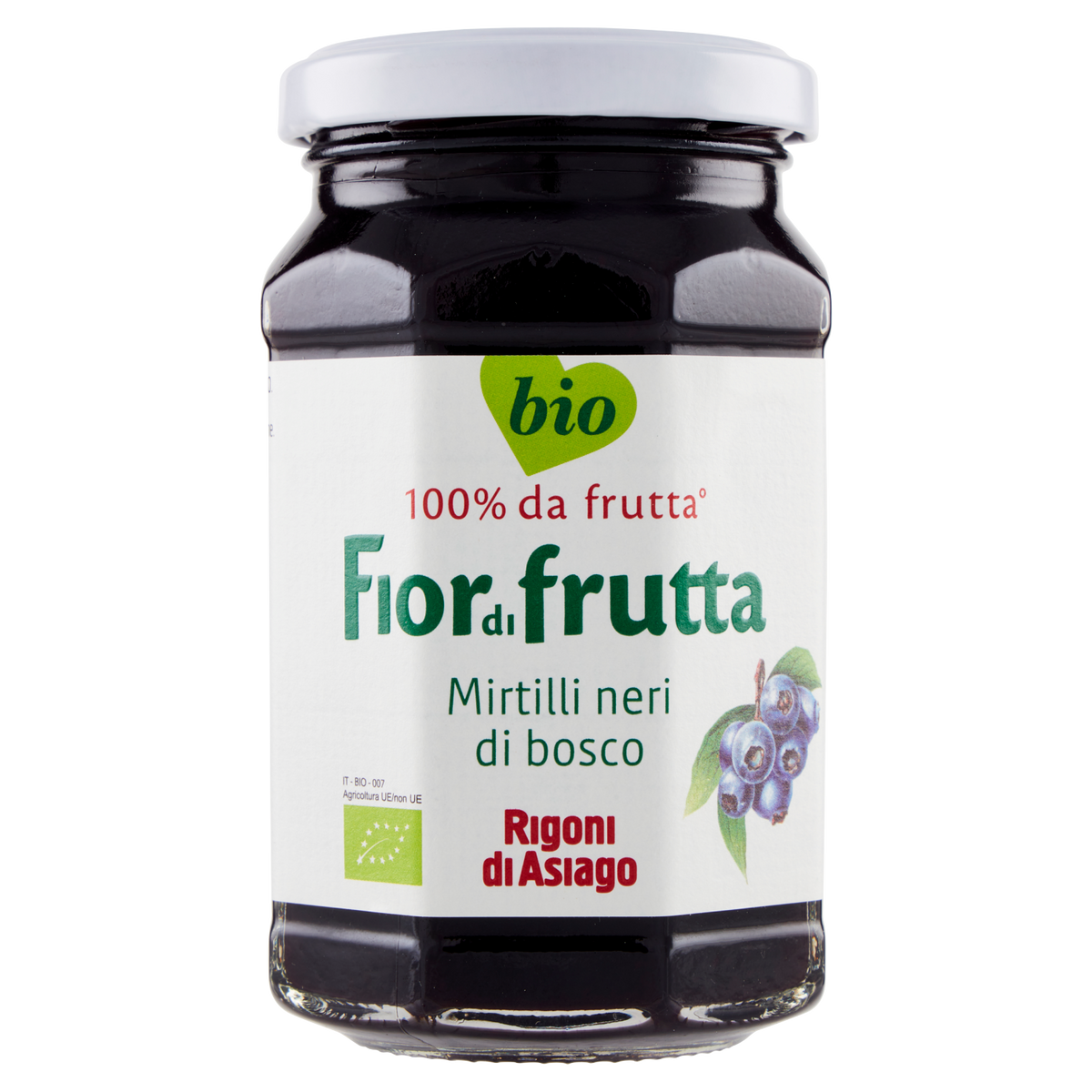 RIGONI CONFETTURA FIOR DI FRUTTA MIRTILLI NERI 250g (6 in a box)