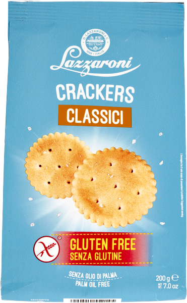 LAZZARONI CRACKERS gluten-free CLASSICI 200g (10 in a box)