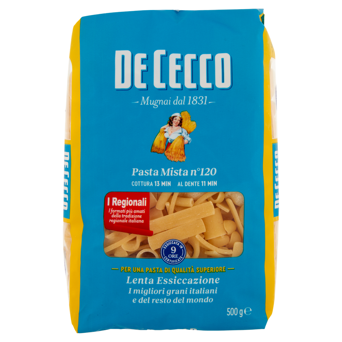 DE CECCO PASTA DI SEMOLA PASTA MISTA N°120 500g (24 in a box)