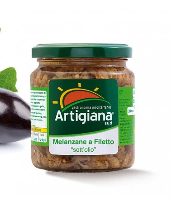 ARTIGIANA SUD MELANZANE A FILETTO 280g (9in a box)
