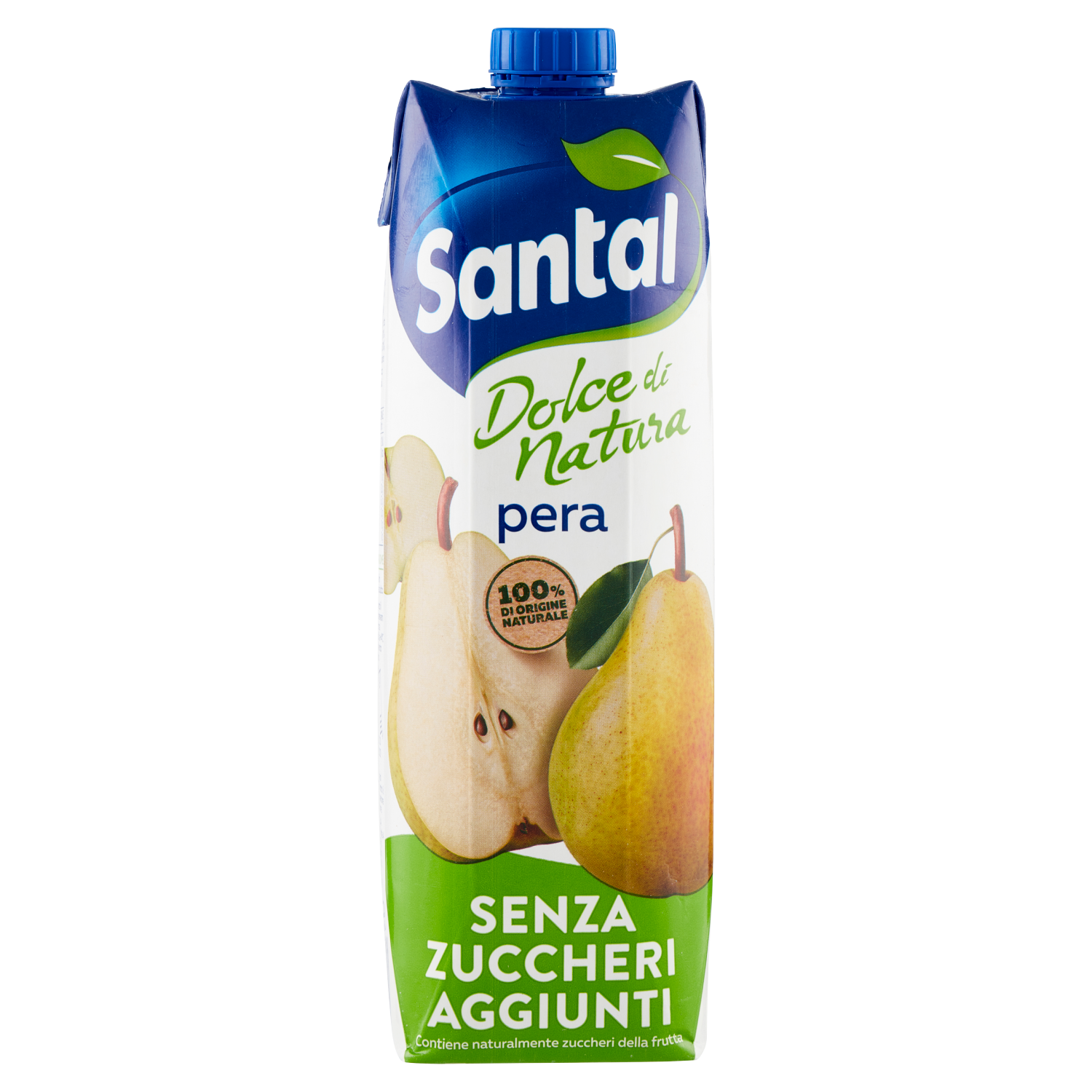 SANTAL DOLCE NATURA PERA no added sugar 1lt (12 in a box)
