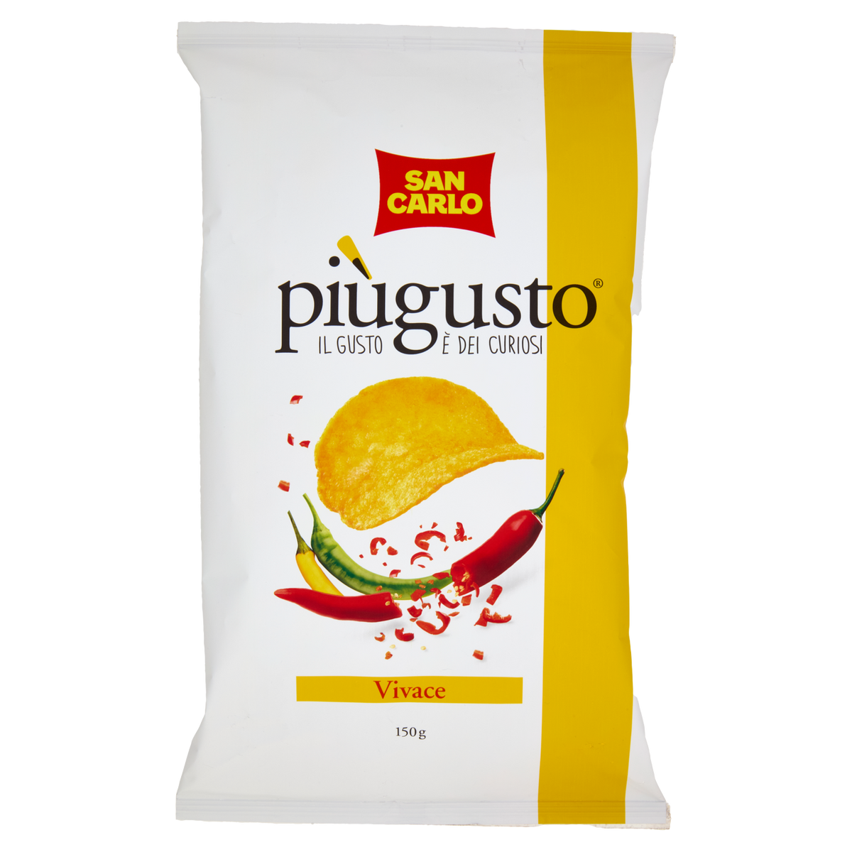SAN CARLO PATATINE PIU' GUSTO LIME E PEPE ROSA 150g (16 in a box)