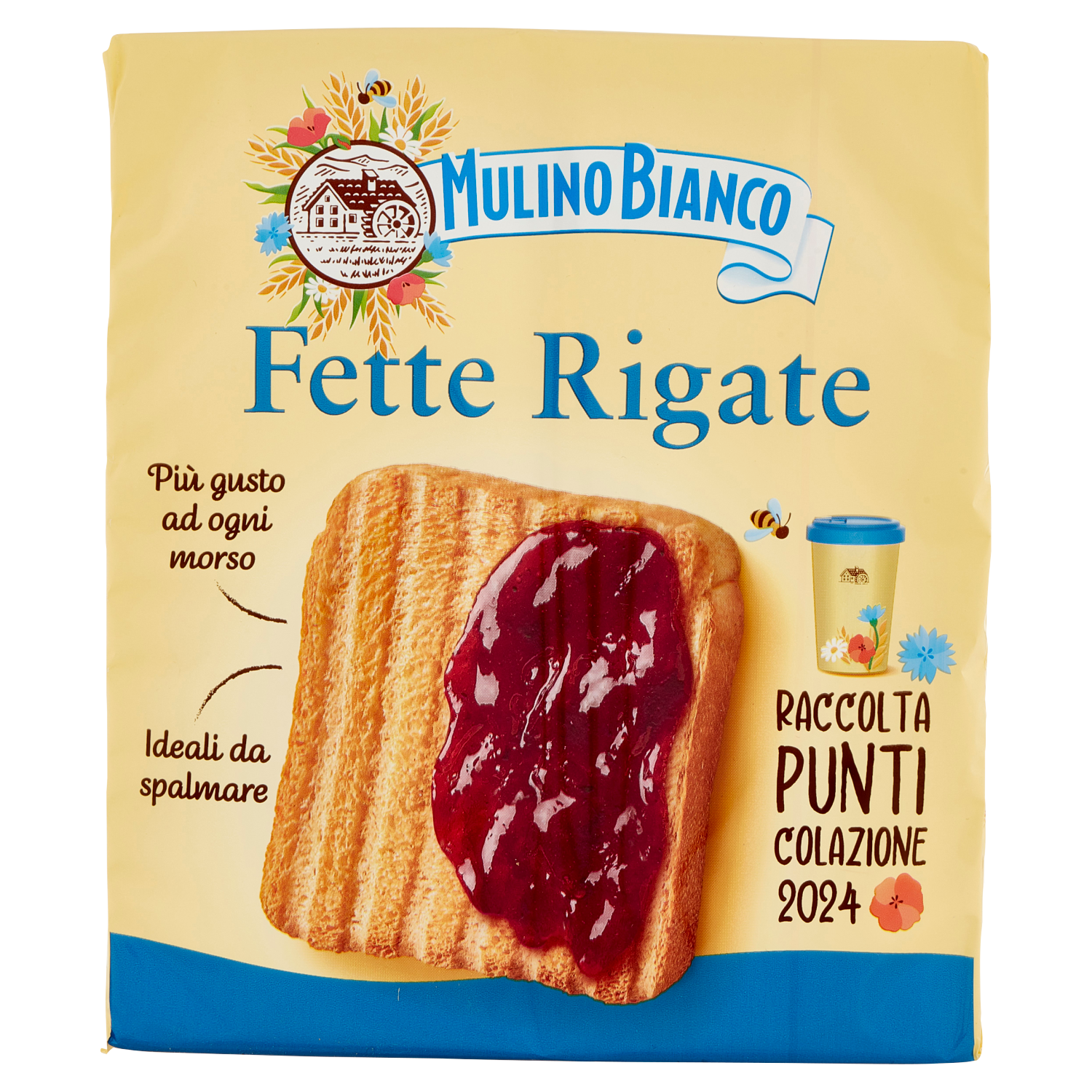 MULINO BIANCO FETTE RIGATE 315g (16 in a box)