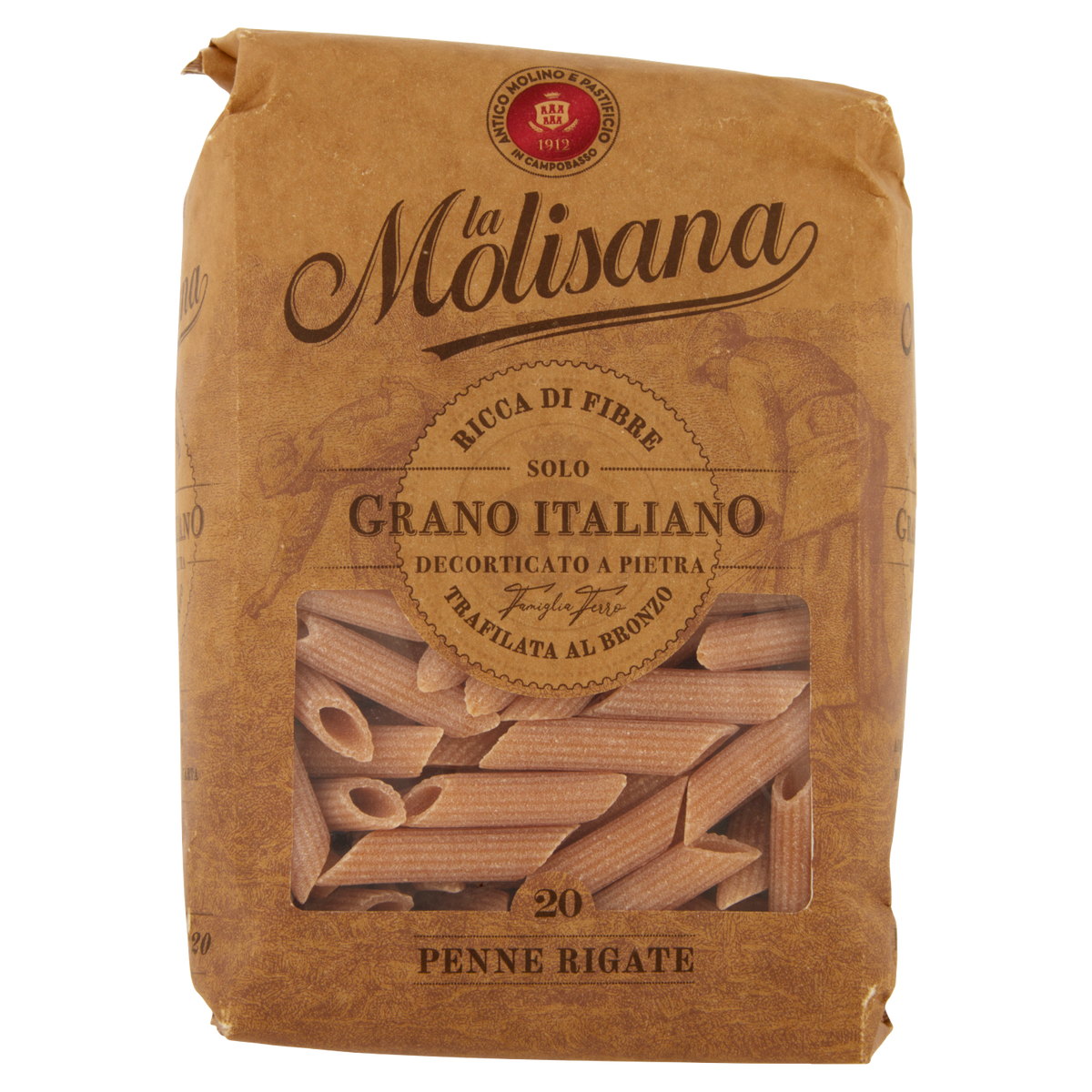 MOLISANA PENNE RIGATE INTEGRALI 500g (12 in a box)
