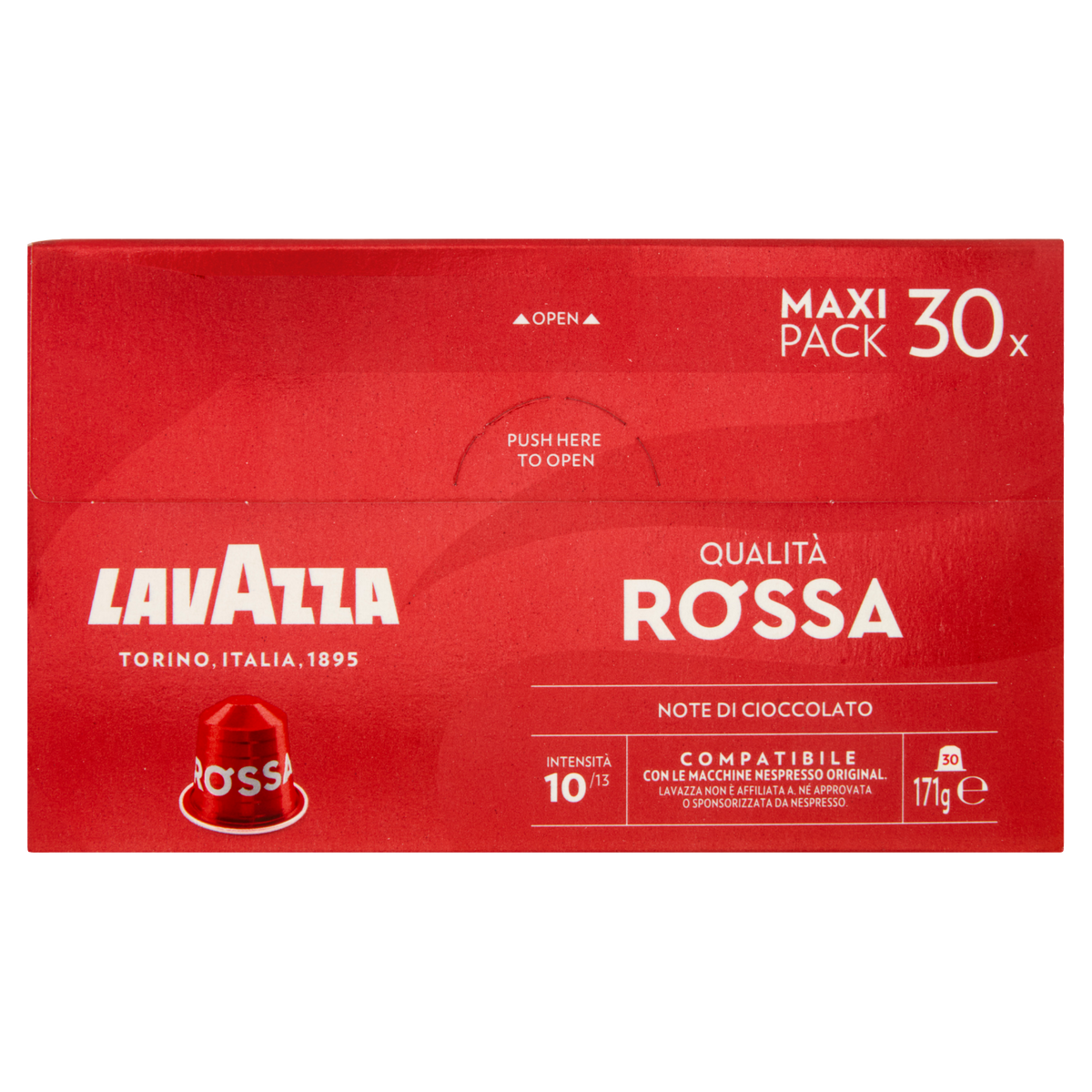 LAVAZZA QUALITA'ROSSA X 30 CAPSULE 171g (8 in a box)
