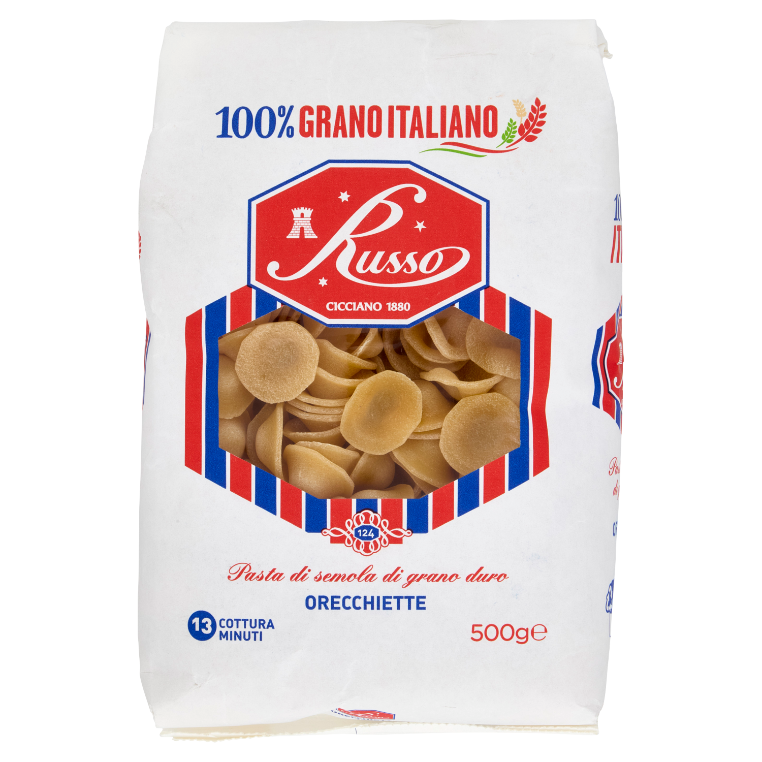 RUSSO PASTA DI SEMOLA ORECCHIETTE 500g (20 in a box)