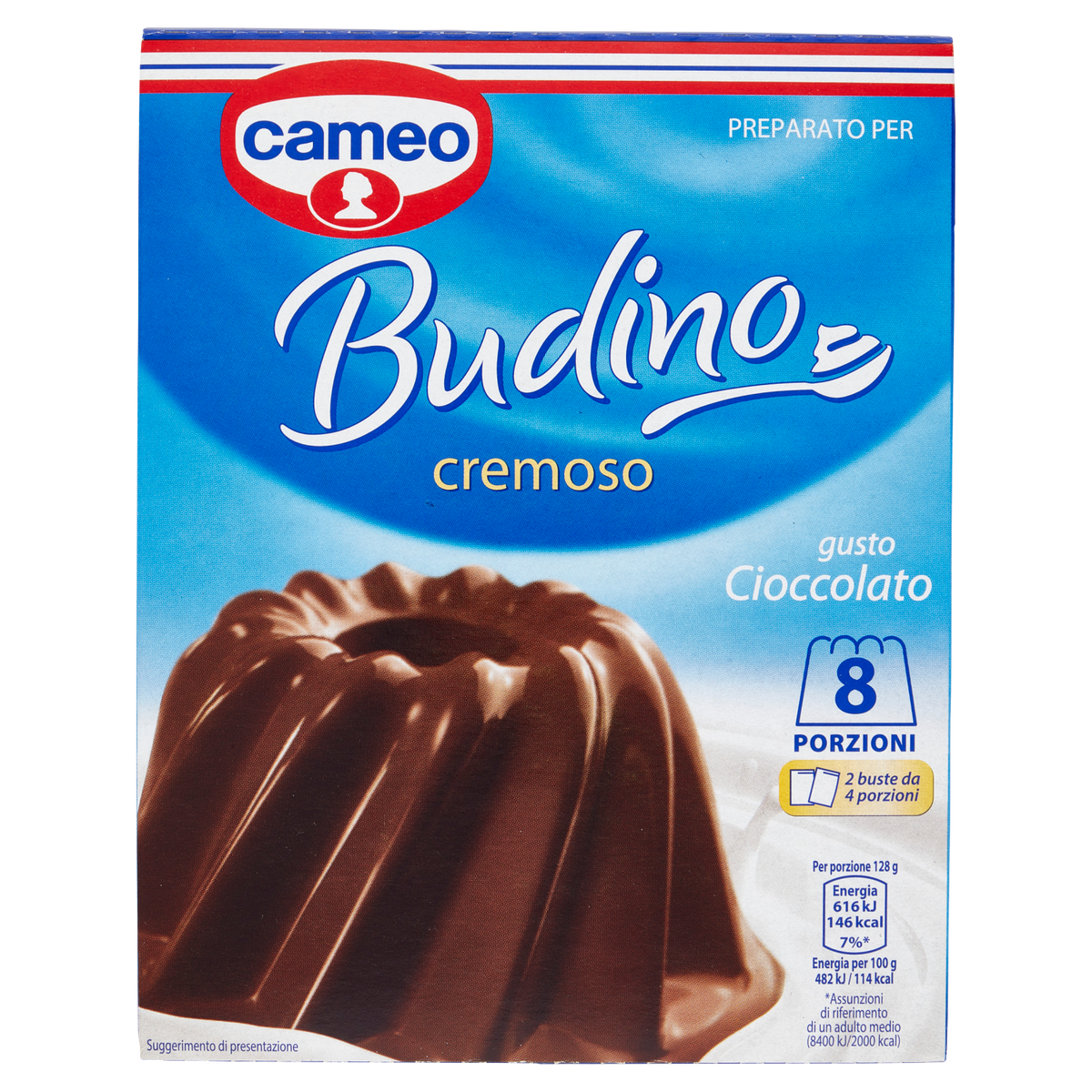 CAMEO BUDINO CIOCCOLATO 180g (8 in a box)