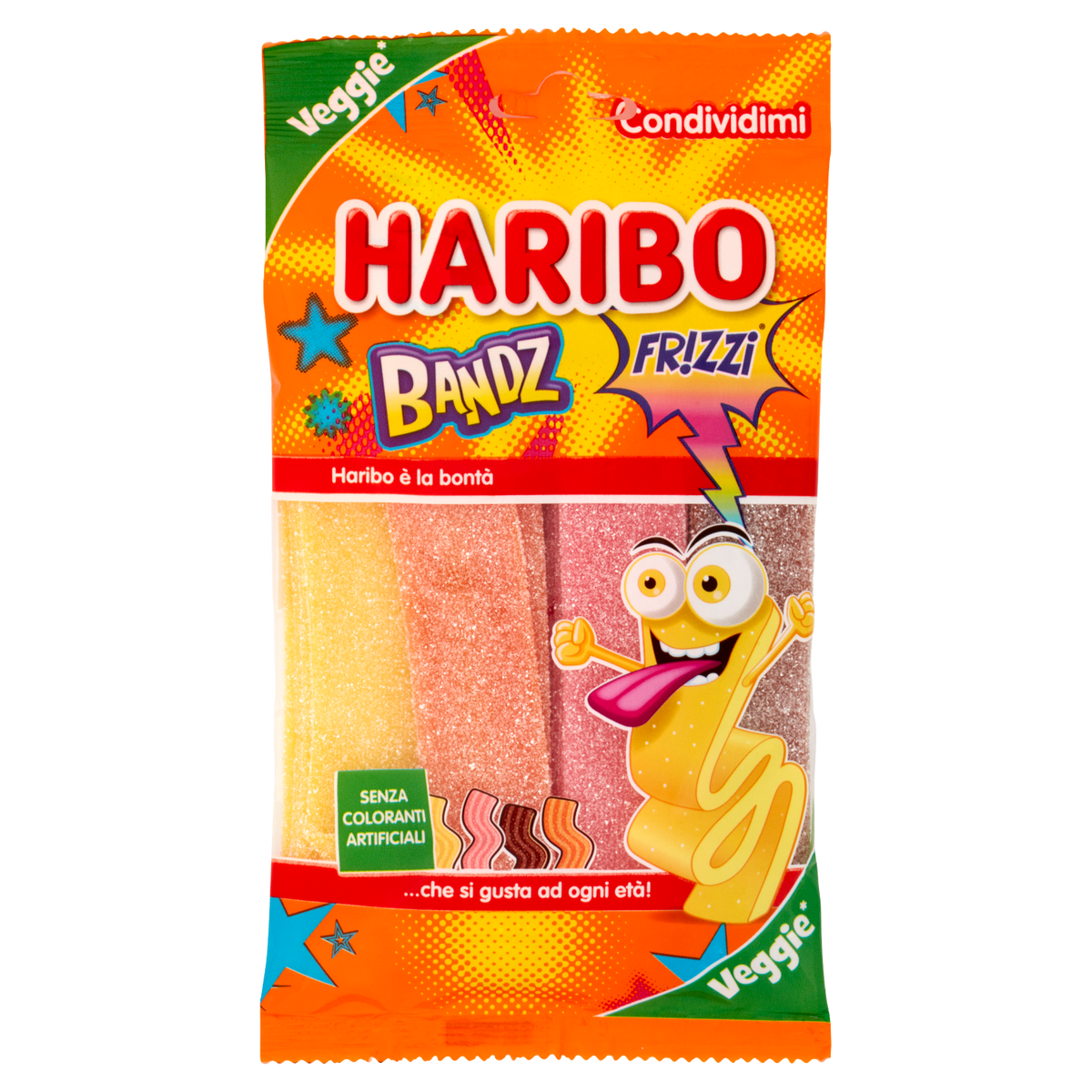 HARIBO BANDZ FRIZZI 160g (18 in a box)