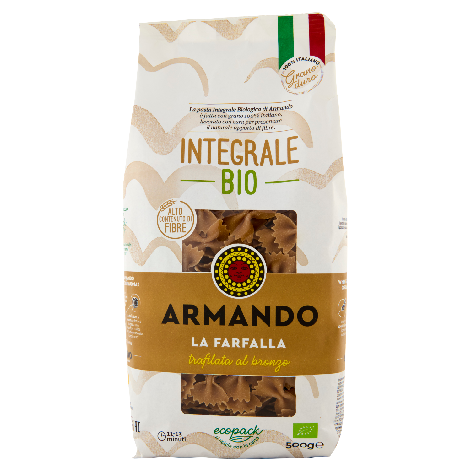 ARMANDO FARFALLE wholemeal organic 500g (12 in a box)
