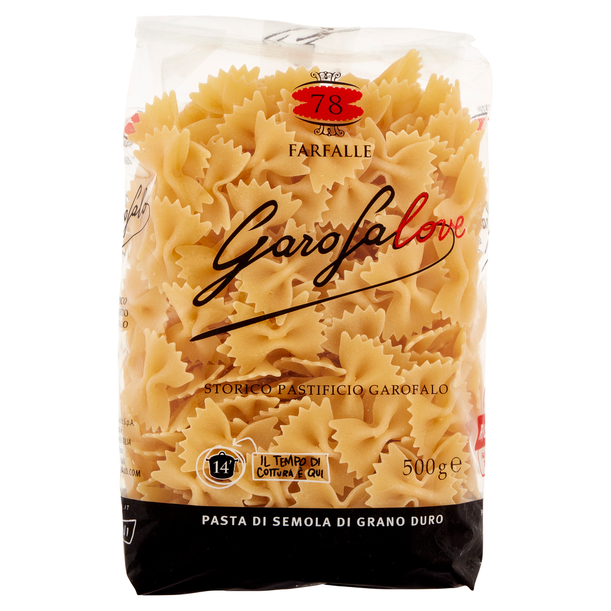 GAROFALO PASTA DI SEMOLA FARFALLE 500g (16 in a box)