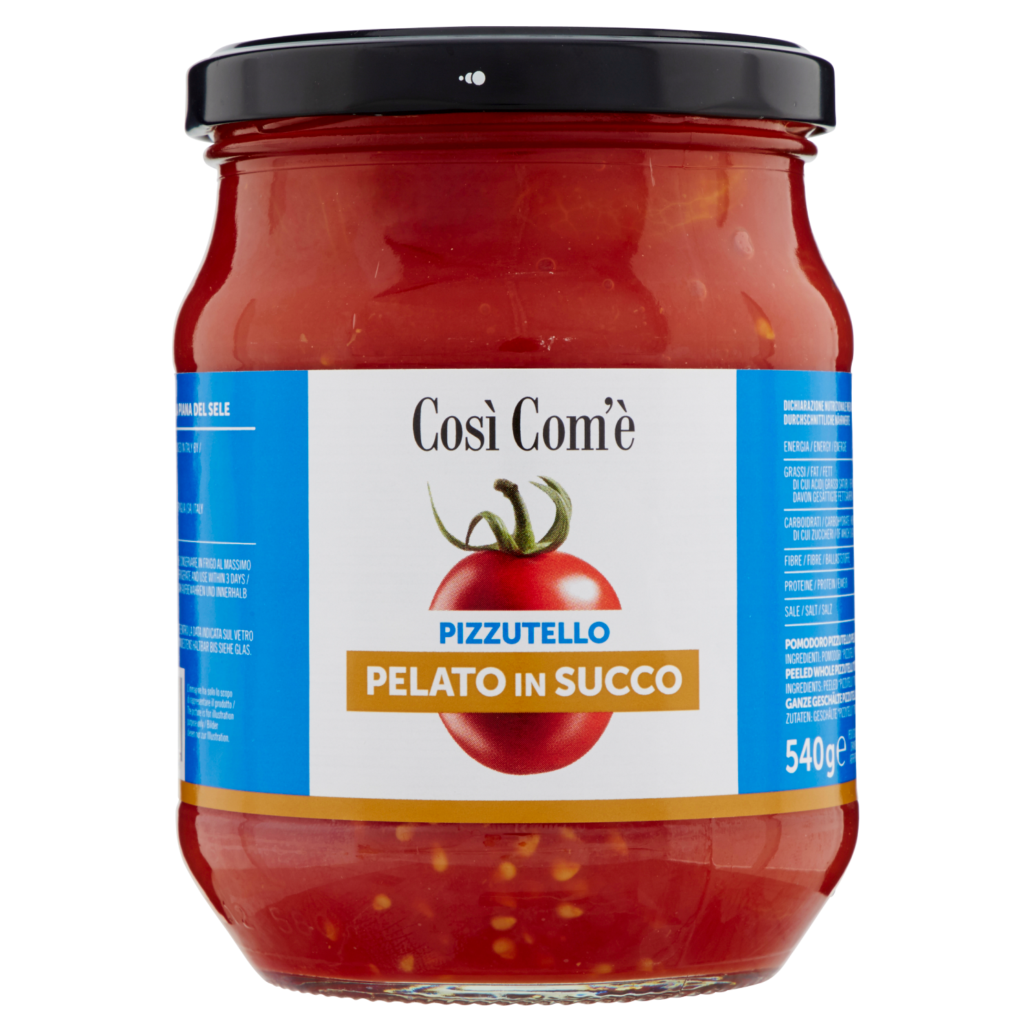 COSI' COME' POMODORO PIZZUTELLO INTERO 540g (6 in a box)