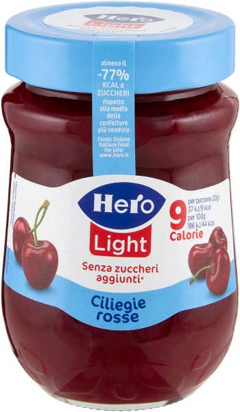 Hero Confettura Ciliegie Light Senza Zucchero 280 Gr