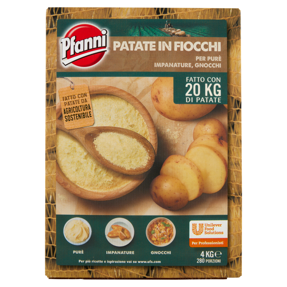 PFANNI PURE' DI PATATE IN FIOCCHI 4 KG (single item)