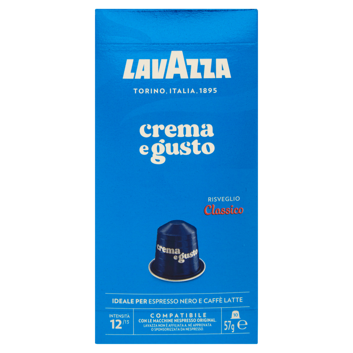LAVAZZA NESPRESSO CREMA & GUSTO X 10 CAPSULE 57g (10 in a box)