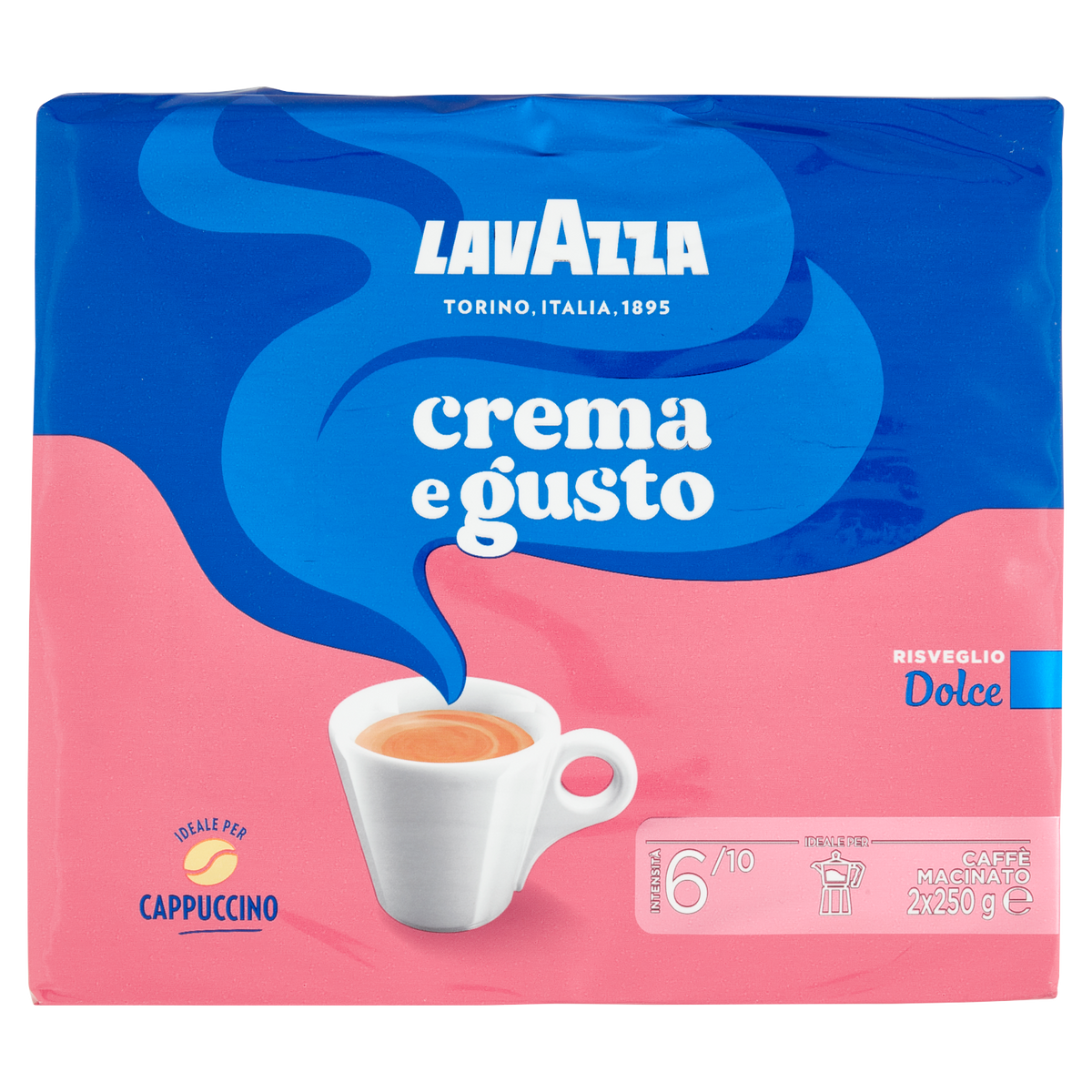 LAVAZZA CAFFE' CREMA E GUSTO DOLCE 250g X2 (10 in a box)