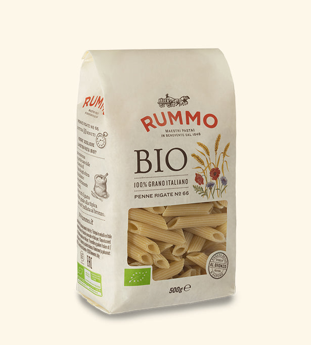 RUMMO PENNE RIGATE ORGANIC N.66 500g (16 in a box)
