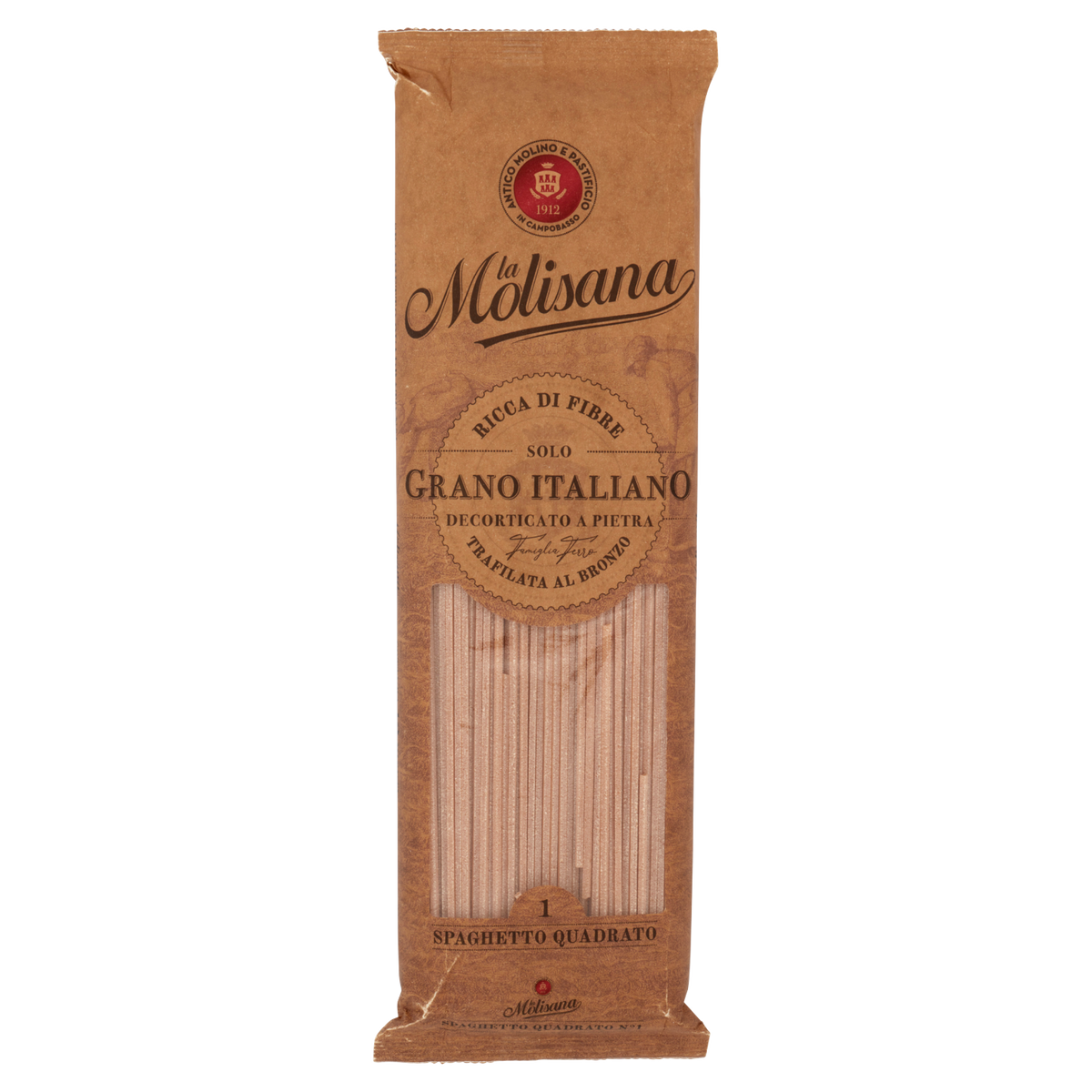 MOLISANA SPAGHETTI QUADRATI INTEGRALI N°1 500g (18 in a box)