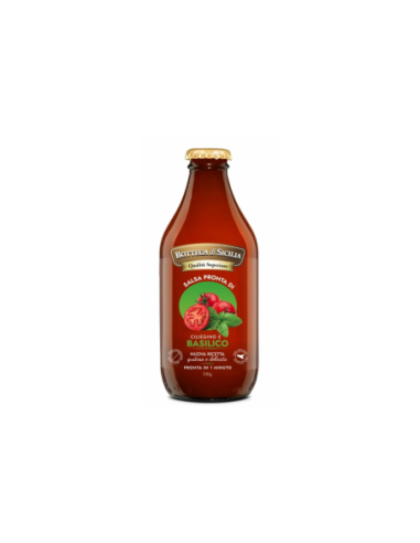 BOTTEGA DI SICILIA SALSA CILIEGINO BASILICO 330g (12 in a box)