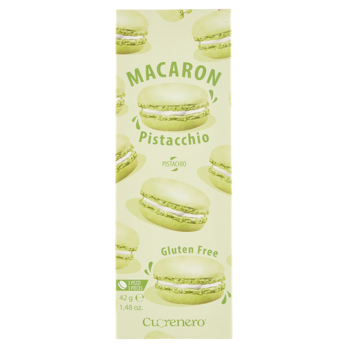 CUORENERO MACARON PISTACCHIO 42g (15 in a box)