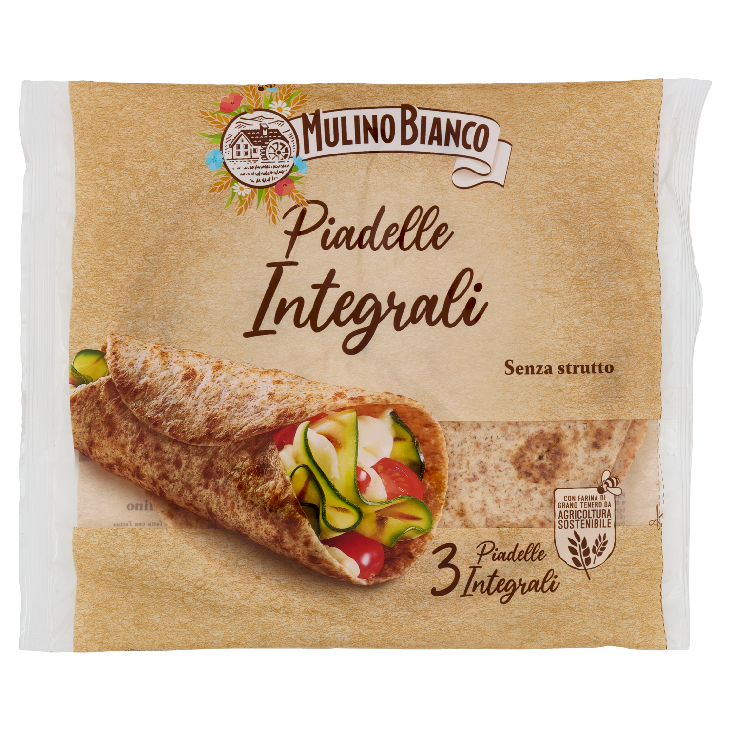 MULINO BIANCO PIADELLE INTEGRALI 225g (12 in a box)