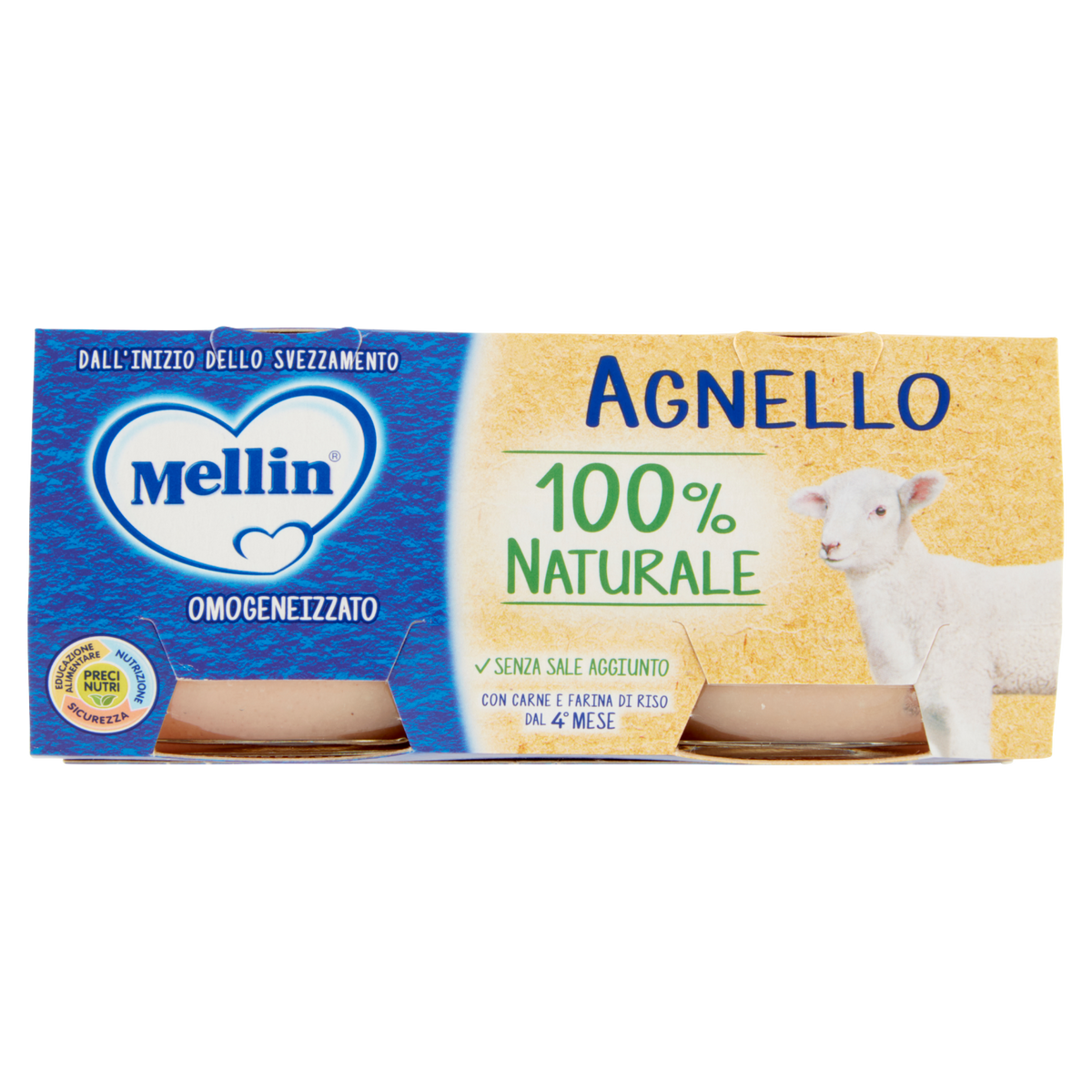 MELLIN OMOGENEIZZATO ALLA CARNE CAVALLO 80GR X2 160g (12 in a box)