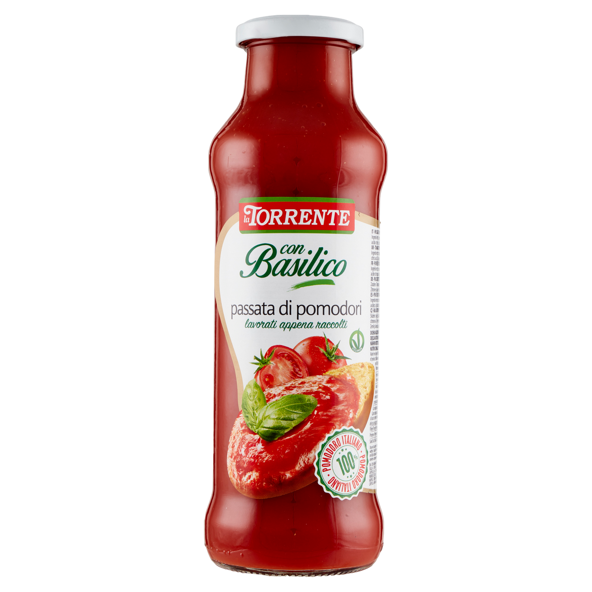 LA TORRENTE PASSATA CON BASILICO 690g (12 in a box)