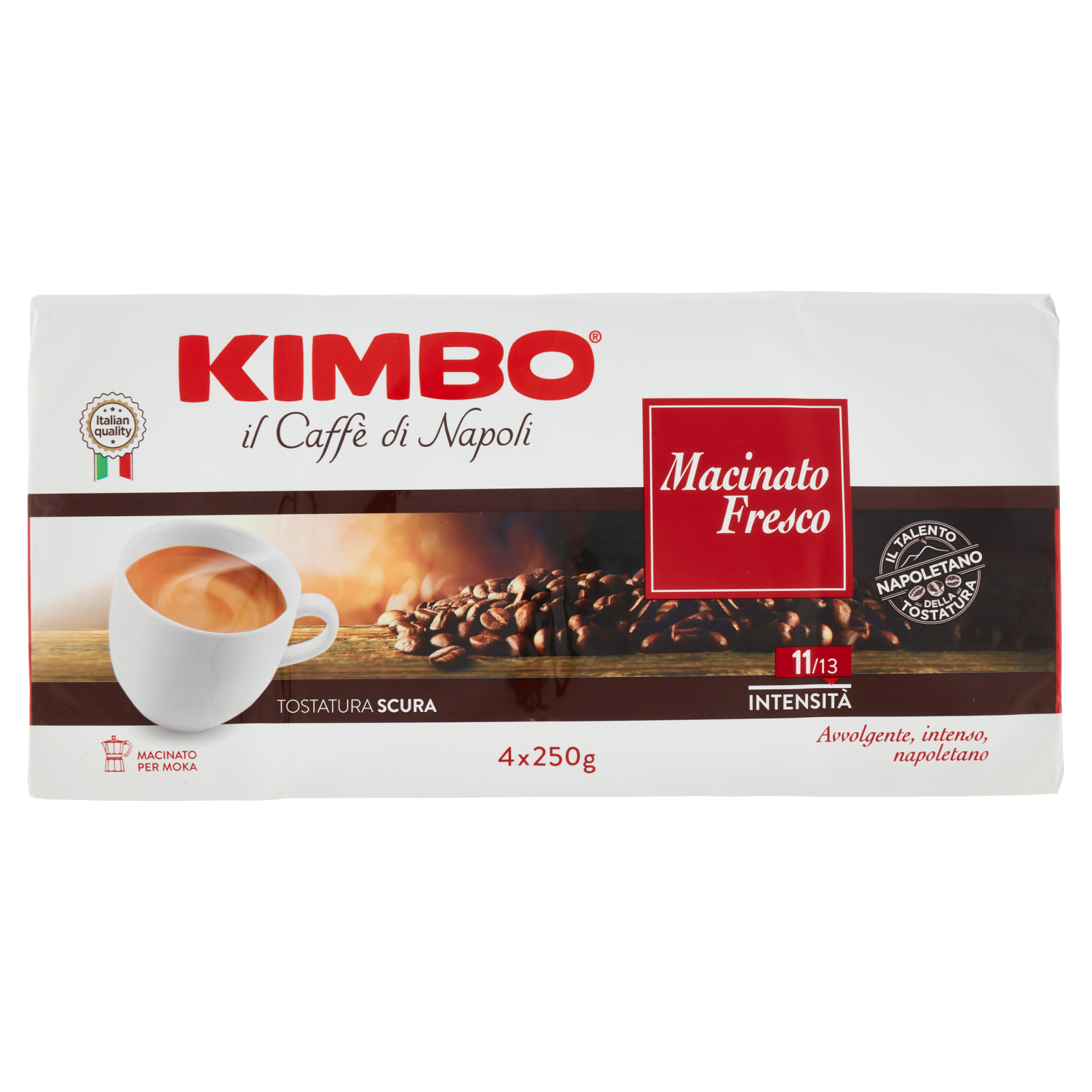 KIMBO MACINATO FRESCO 250gX4 (5 in a box)