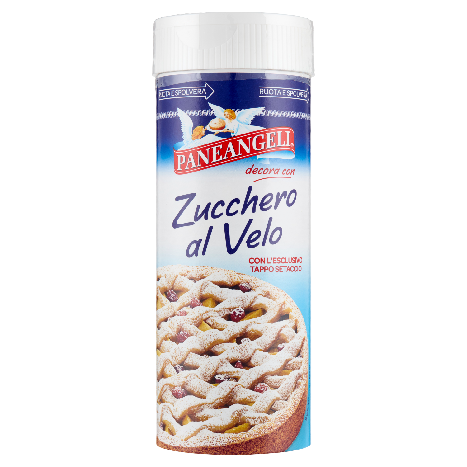 PANEANGELI ZUCCHERO A VELO CON TAPPO SETACCIO 200g (10 in a box)