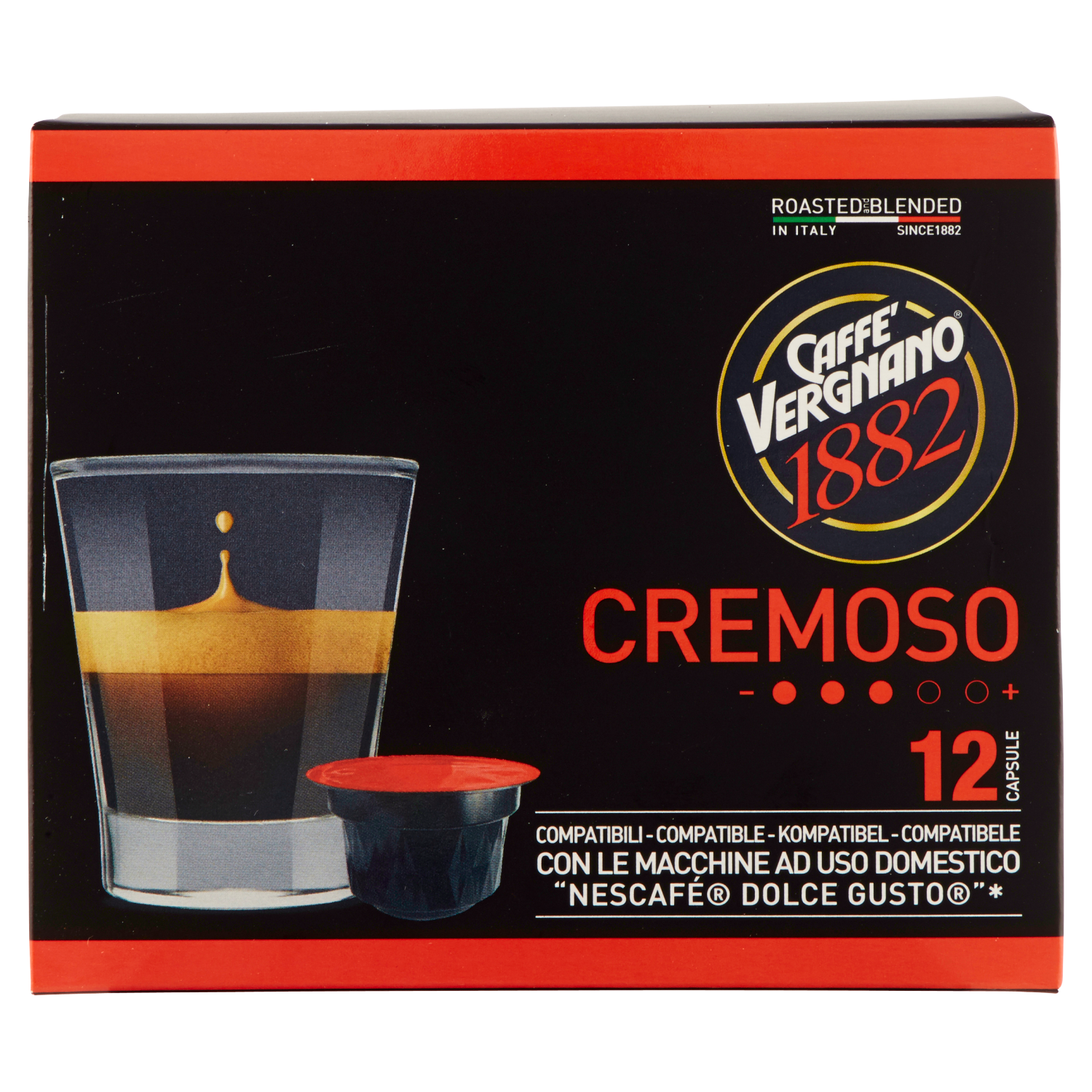 CAFFE VERGNANO CREMOSO 12 CAPSULE 90pcs (6 in a box)