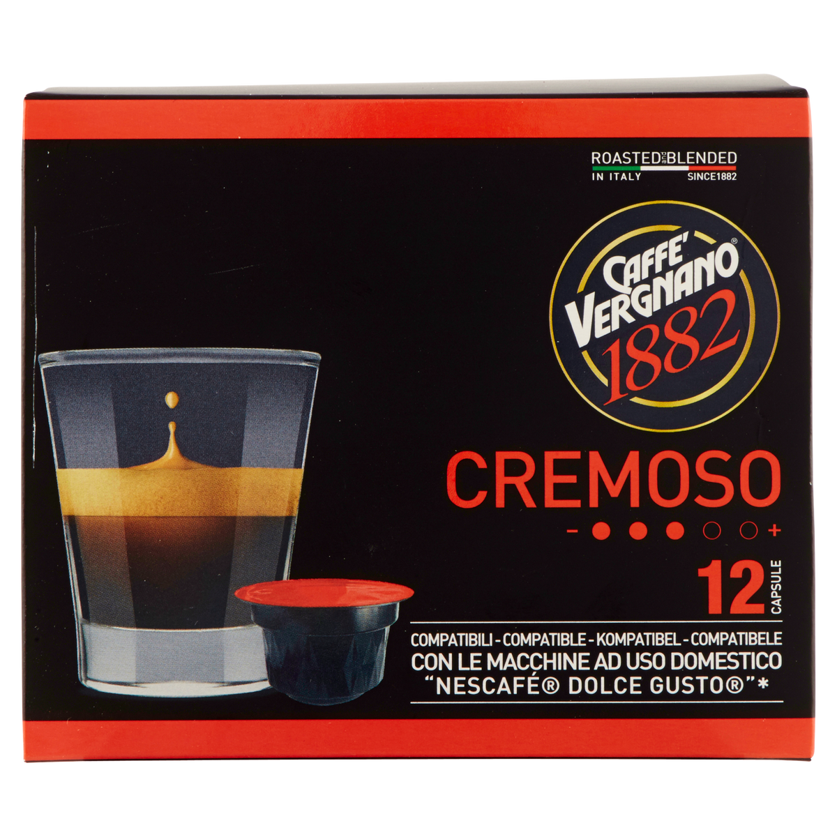 CAFFE VERGNANO CREMOSO 12 CAPSULE 90pcs (6 in a box)