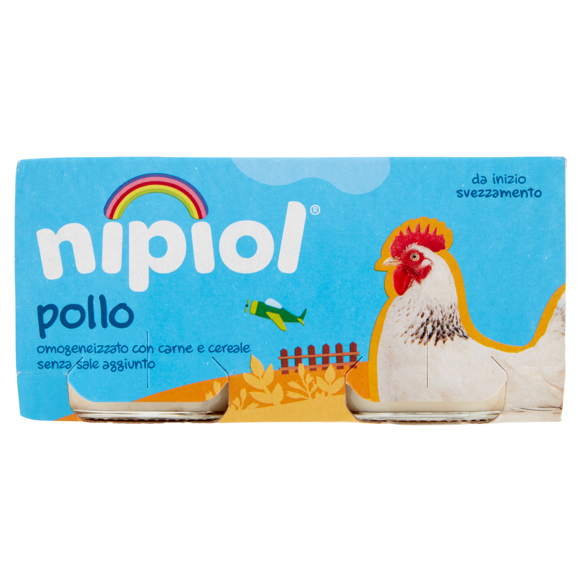 NIPIOL OMOGENEIZZATO ALLA CARNE POLLO 80g X2 160g (12 in a box)