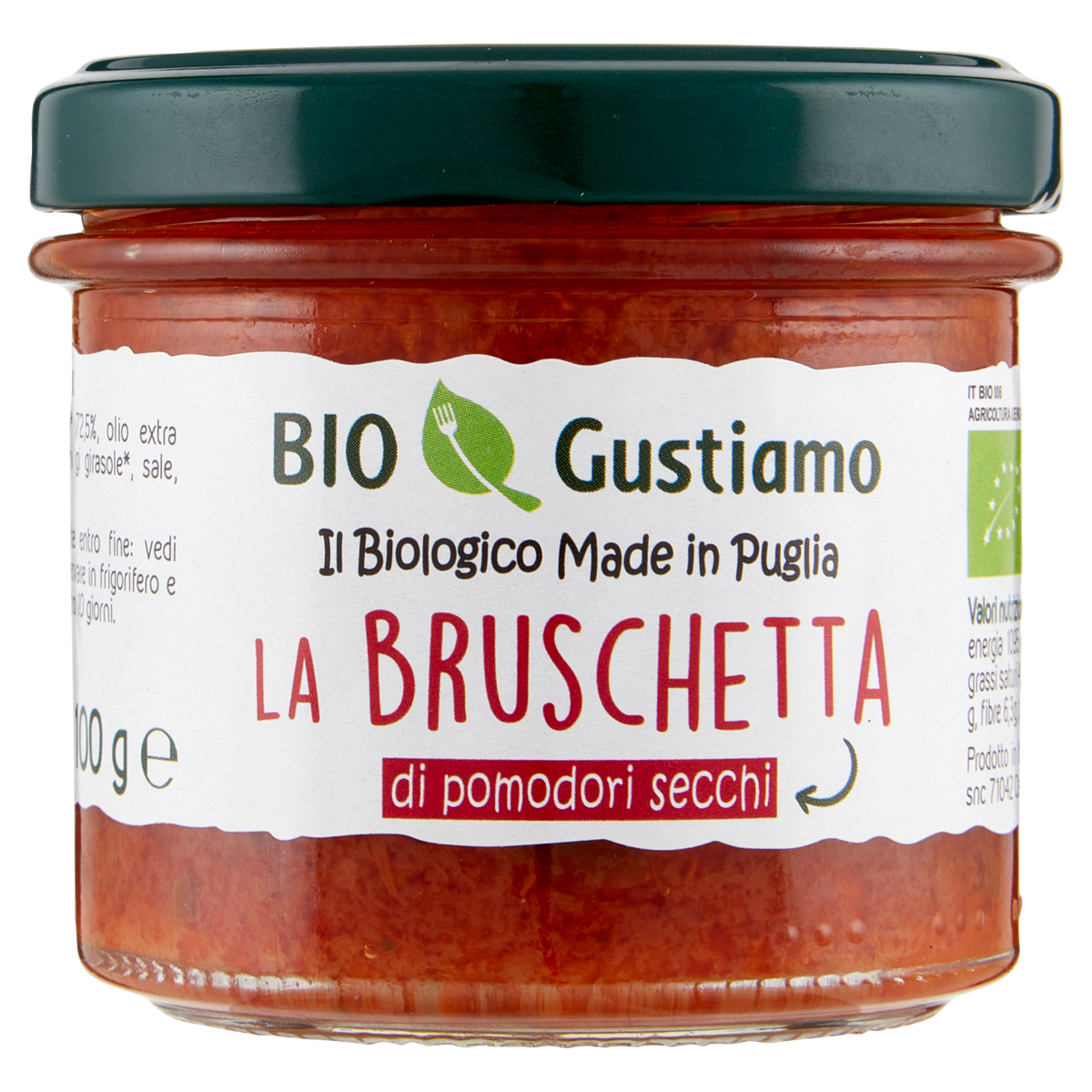 BIO GUSTIAMO CREMA DI POMODORI SECCHI 100g (6 in a box)