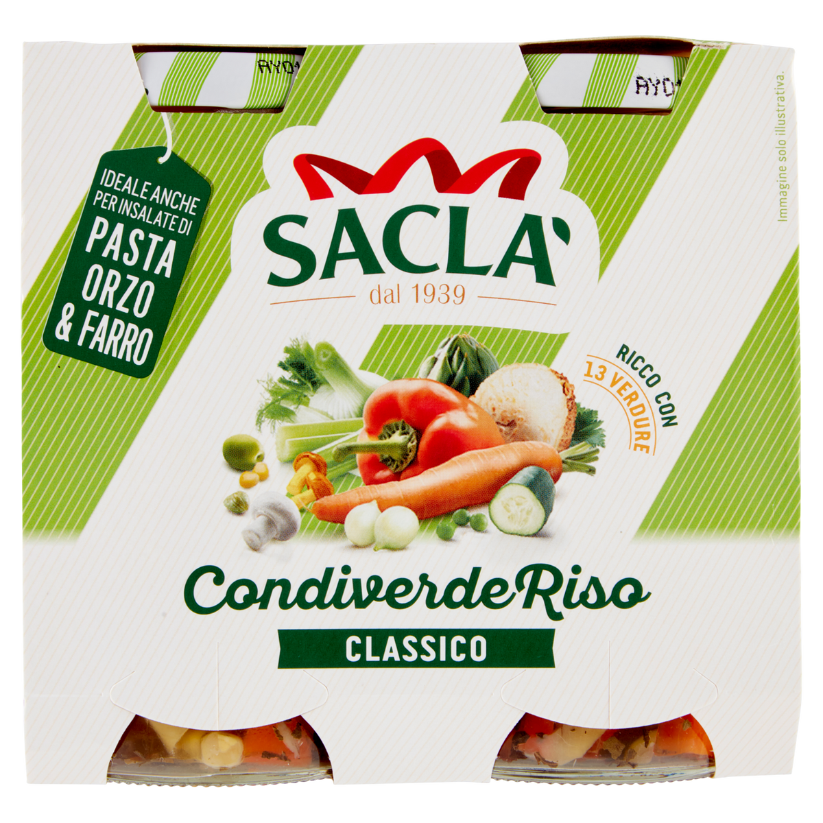 SACLA' CONDIVERDE RISO CLASSICO 580g (6 in a box)