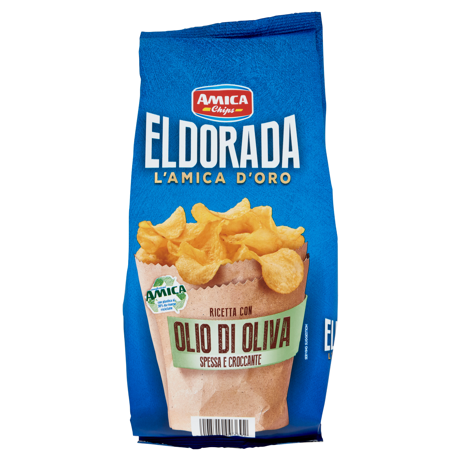 AMICA CHIPS ELDORARA OLIO OLIVA 130g (15 in a box)