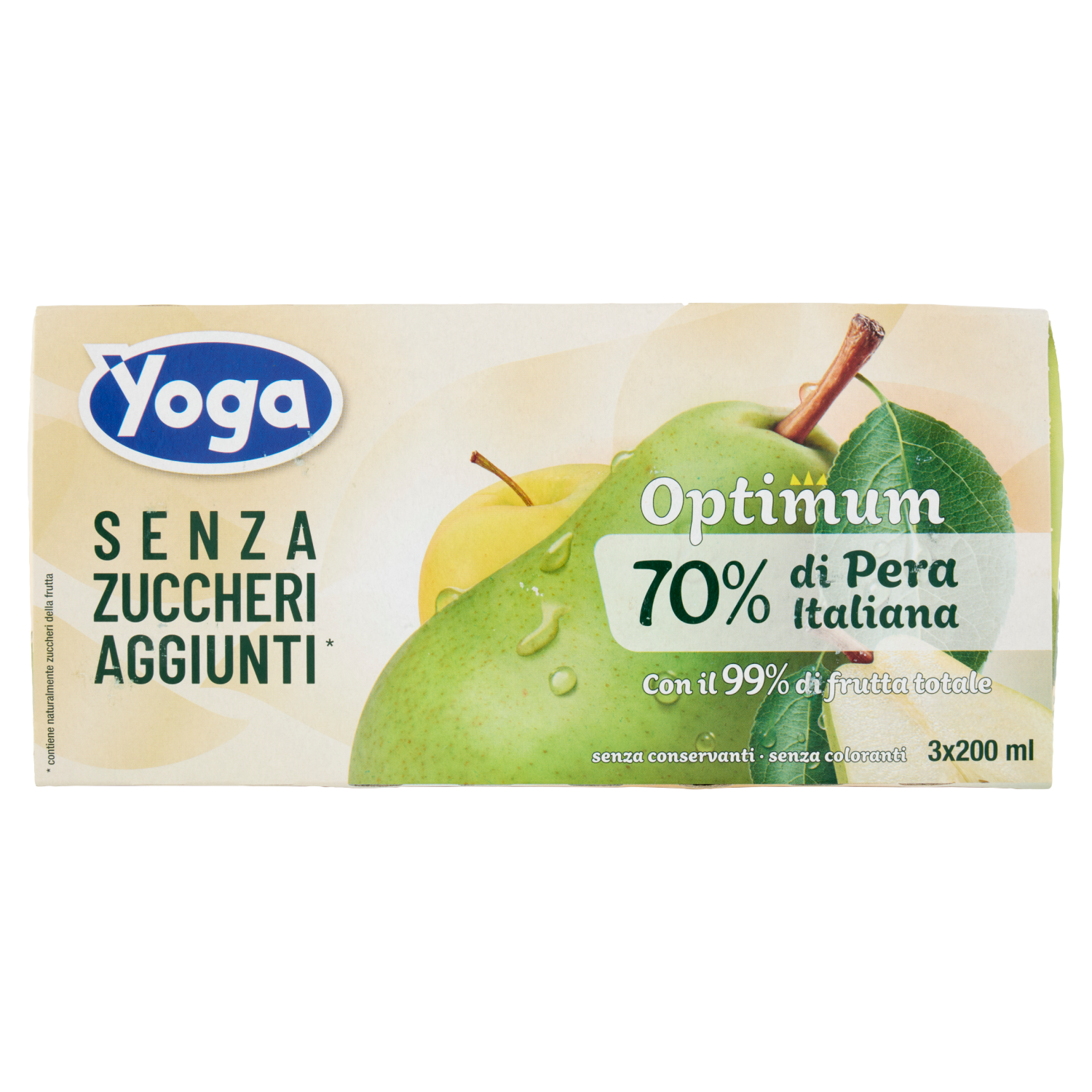 YOGA BRICK PERA 200X3 no added sugar 600ml (8 in a box)